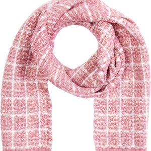 Kate Spade New York Tweed Knit Scarf Grapefruit Soda One Size